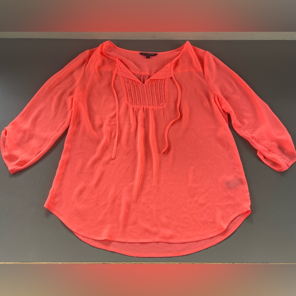 Express Women’s Hot Pink Sequin Blouse